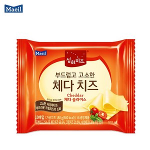 상하 부드럽고 고소한 체다치즈180g(10매입)x8팩/냉장, 180g, 8개