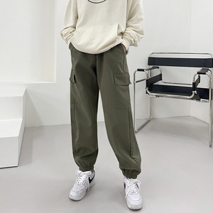 쏘옷 여성용 윈터 기모 바스락 카고 트레이닝 조거팬츠