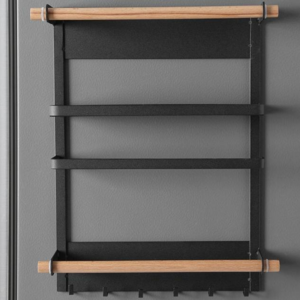 레디박스 자석형 수납선반 키친타올 걸이, 블랙