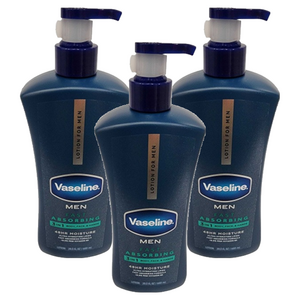 바세린 맨 48 아워 모이스처 바디 & 페이스 로션 패스트 앱소빙, 600ml, 3개