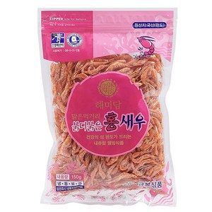 해미담 붉디붉은 홍새우 150g 국산 완도산 완도금일수협중도매인15호, 홍새우150g, 1개