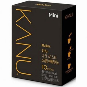 [KANU mini ]맥심카누 미니 다크스위트 아메리카노 10T, 30g, 10개입, 1개