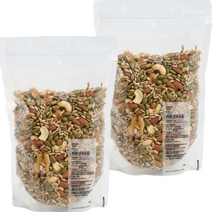 압력으로 볶은 하루견과 모듬 대용량 2팩, 600g, 2개