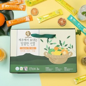 기타 제주자연식품 제주가키운 스틱차 3종세트, 1개, 375g, 15개입