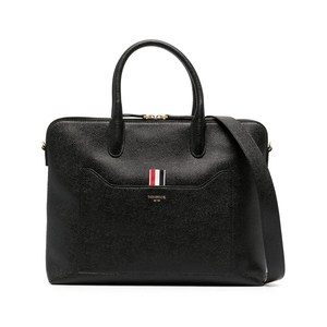 톰 브라운 4 바 가죽 브리프 케이스