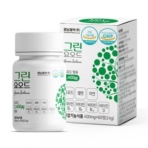 그린요오드 갑상선 셀렌 아연 비타민4종 피로 면역 온가족 영양제 [원산지:국산(경기도 화성시)], 60정, 1개