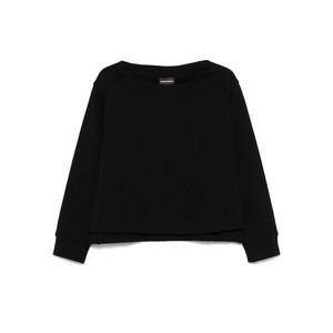 엠포리오아르마니 엠보스드 로고 스웨트셔츠, 블랙계열, Standard M(KR 66)