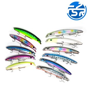 fishLURE 미노우 플로팅타입 농어 배스낚시 선상루어, 12cm - YellowSilve, 17.5g