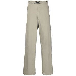 C.P.컴퍼니 로고 패치 벨트 와이드 팬츠