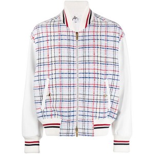 톰 브라운 깅엄 체크 보머 재킷