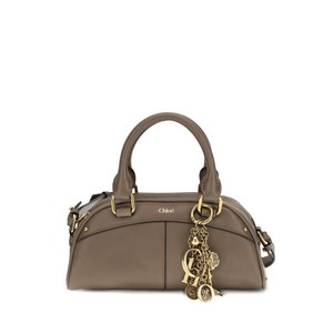 끌로에 볼링 레더 스몰 토트 백