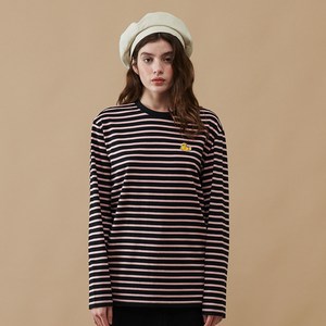팬콧 뉴팝덕 스트라이프 롱슬리브(BLACK)_PPTZARL02UC9
