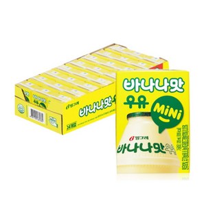 바나나맛우유 mini, 120ml, 24개