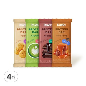 랠리 프로틴바 (초코 카라멜 그린티 인절미), 58g, 4개