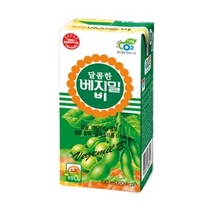 베지밀 비 달콤한 두유, 190ml, 48개