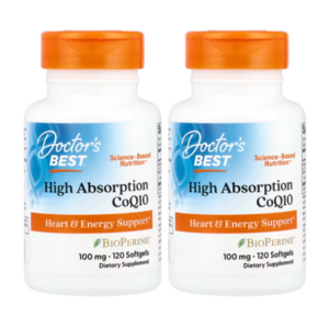 닥터스베스트 하이 앱솔션 CoQ10 100mg 베지 캡, 120정, 2개
