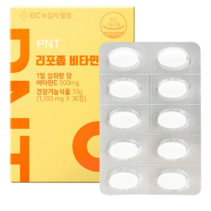 GC녹십자웰빙 PNT 리포좀 비타민C 1100mg 30정, 3개