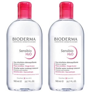 바이오더마 센서바이오 H2O 미셀라 워터 메이크업 리무버, 500ml, 2개