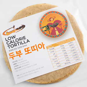 두부와 식이섬유로 만든 저칼로리 두부또띠아, 1개, 125g