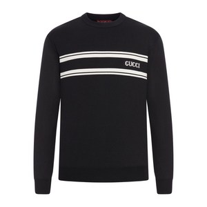 구찌 스트라이프 로고 스웨터, 블랙계열, Standard L(KR 110)