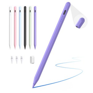 JAMJAKE 아이패드 호환 스타일러스 펜슬 스마트 터치펜 초미세 펜촉 USB-C 충전식 SP8