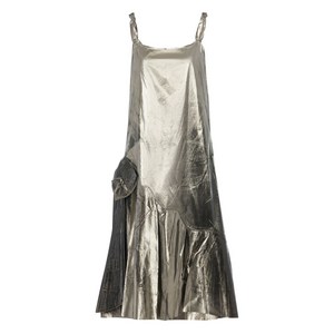 메종 마르지엘라 포일 미디 드레스