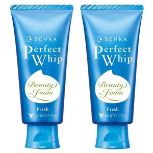 센카 퍼펙트 휩 프레시 그린티 클렌징 폼, 100g, 2개