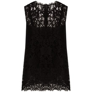 돌체앤가바나 돌체앤가바나 민소매 레이스 탑, 블랙계열, Italy 36(KR 33)