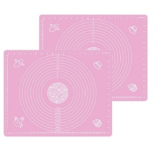 Unionvicky 키친 실리콘 베이킹매트 핑크, 40 x 50 x ..., 2개