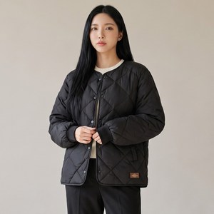 몬스터캐나다 여성용 오버핏 누빔 패딩 점퍼