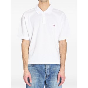 셀린느 트리옹프 자수 폴로 셔츠, 화이트계열, XL(KR 110)