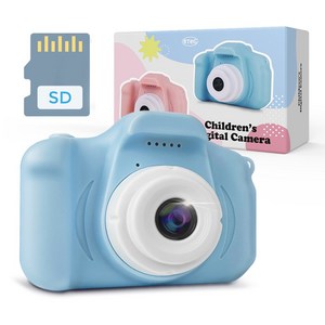 알테지 아동용 선물 미니 셀카 디지털 카메라 KD1000 + 16G SD카드 세트