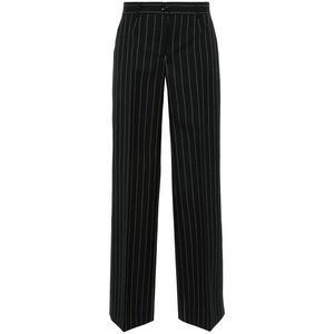 돌체앤가바나 핀스트라이프 스트레이트 팬츠, 블랙계열+베이지계열, Italy 46(KR 77)