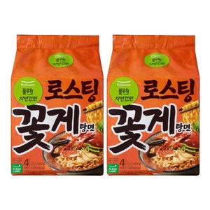 풀무원자연건면 로스팅 꽃게탕면 103g, 8개