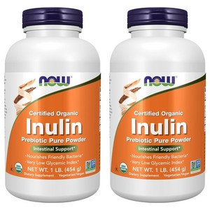 나우푸드 이눌린 프리바이오틱 퓨어 파우더, 454g, 2개