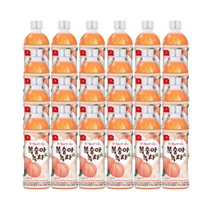 웰그린 스위츠 복숭아녹차 페트음료 500ml, 24개