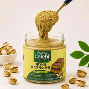 첼레비 카다이프 피스타치오 스프레드 두바이잼, 200g, 1개