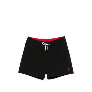 폴로랄프로렌 밴딩 웨이스트 스윔 쇼츠, 블랙계열, Standard S(KR 71-76)
