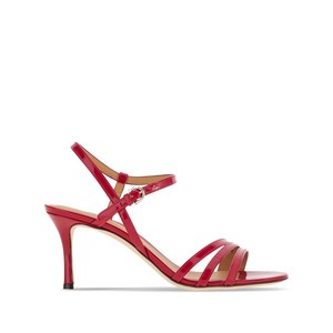 페라가모 하이 샤인 피니시 샌들 70mm, US width 8.5C, 레드계열