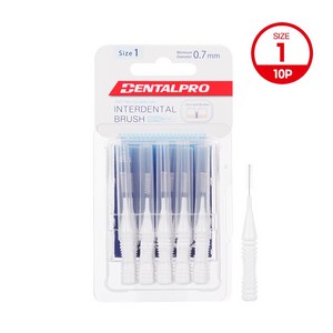 잭스 덴탈프로 치간칫솔 10개입 1호 SSS 통과경 0.7mm, 1개