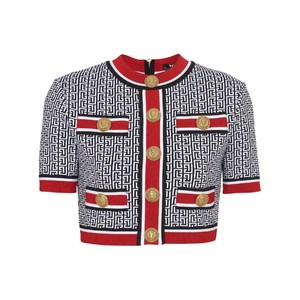 발망 모노그램 니트 크롭 탑, 블루계열, France 38(KR 66)