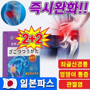 [일본기술] 류마티스 관절염 근육통 파스 허리 디스크 고관절 요추 좌골 통증 완화 패치 무릎 발 목 엉덩이 관절 신경통 증상 치료 방법, 4세트, 12개입