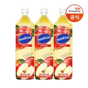 썬키스트 사과주스80 1.5L 12입, 12개