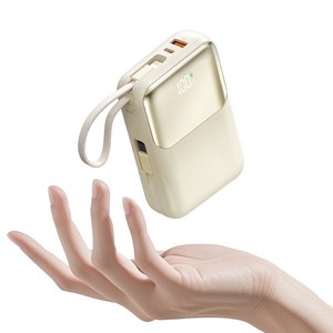 아우스힐 PD 22.5W QC3.0 고속충전 케이블 일체형 대용량 보조배터리 20000mAh