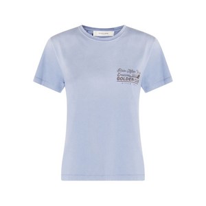 골든 구스 그래픽 프린트 티셔츠, 블루계열, Standard M(KR 66)