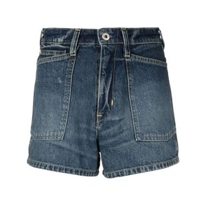 겐조 로고 패치 데님 쇼트 쇼츠, 블루계열, Waist (in) 26(KR 66)