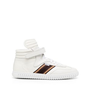 발리 사이드 스트라이프 가죽 하이탑 스니커즈