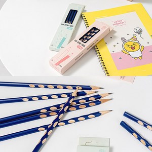 2B 삼각 교정 연필 세트 학용품 문구 6개입 12개입