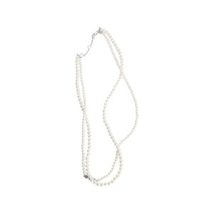 셀린느 더블 펄 네크리스