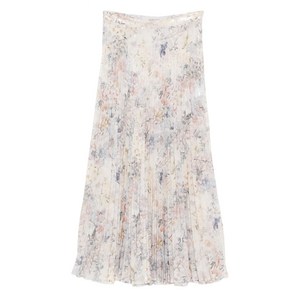 골든 구스 시퀸 장식 플리츠 스커트, 베이지계열+핑크계열, Italy 38(KR 66-70)